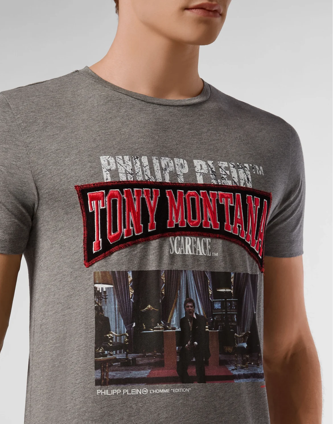 T-shirt Round Neck SS Scarface, цвет: Серый