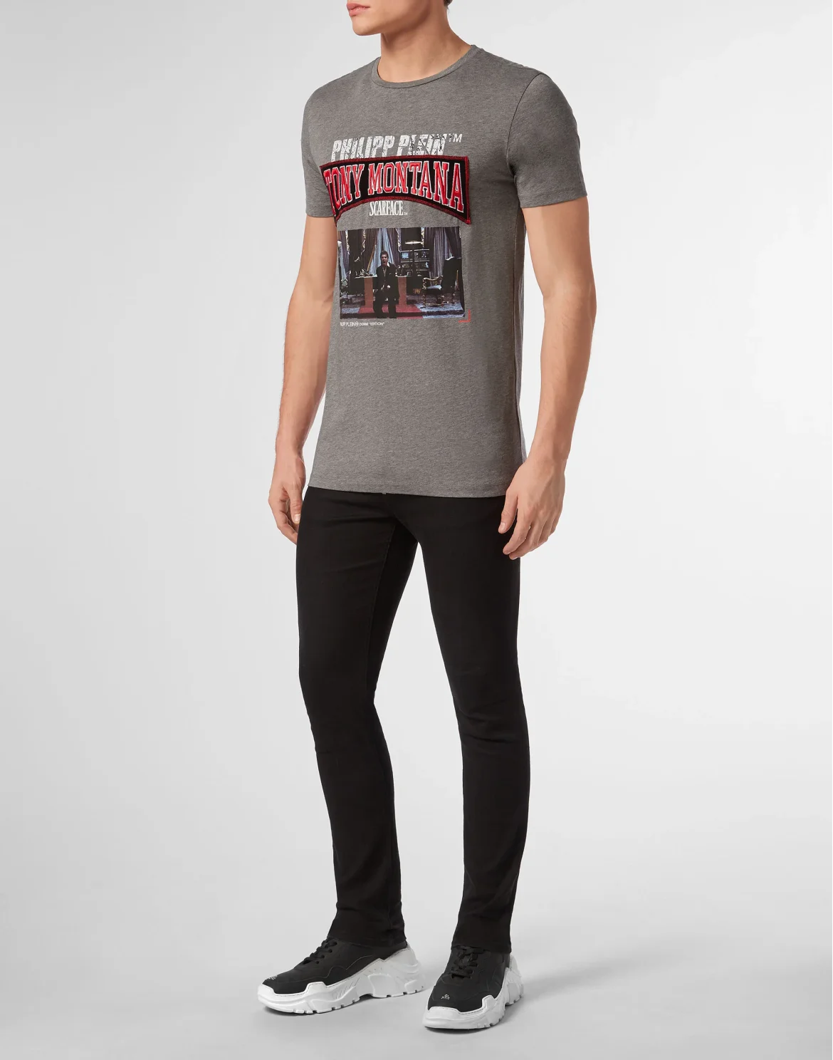 T-shirt Round Neck SS Scarface, цвет: Серый