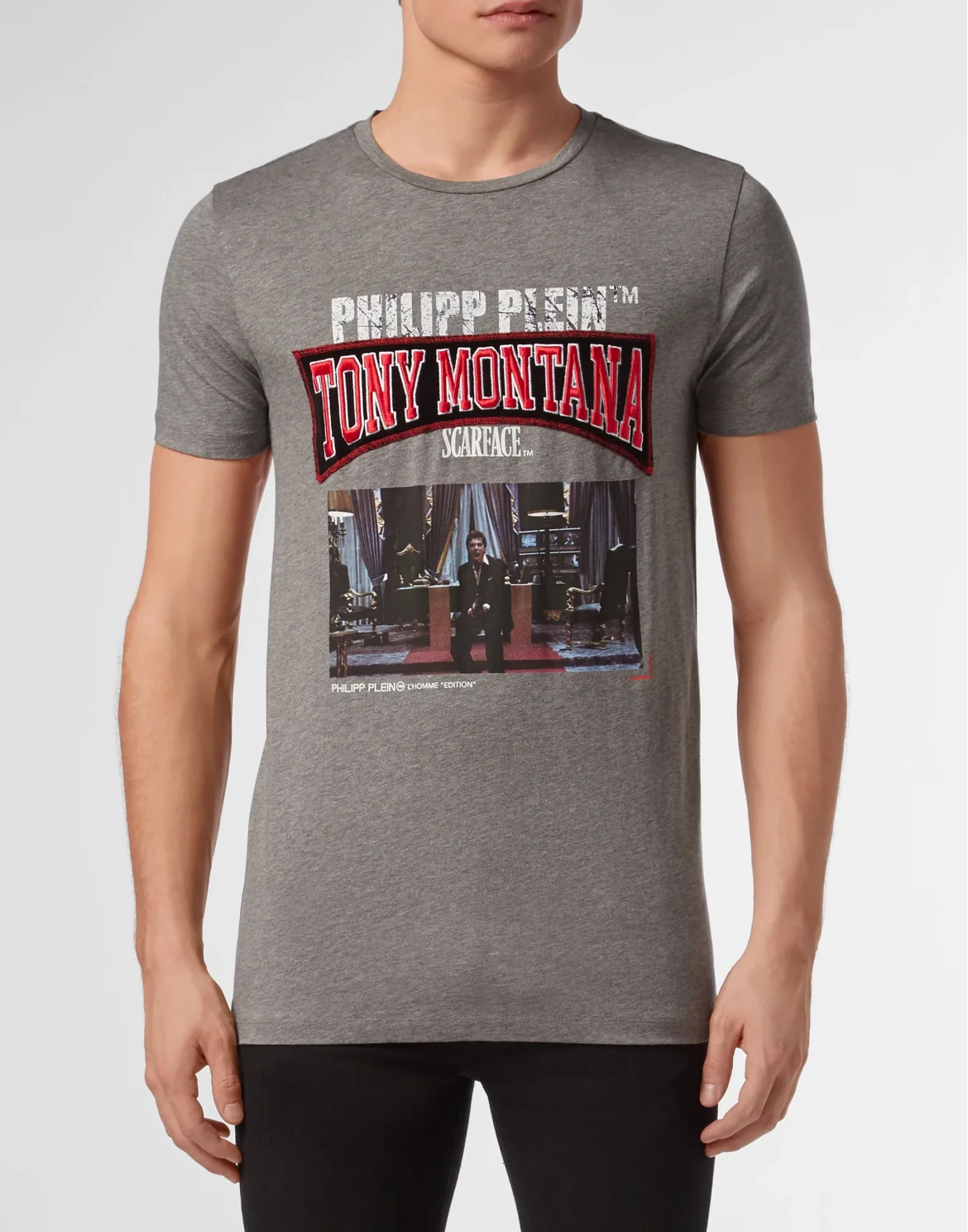 T-shirt Round Neck SS Scarface, цвет: Серый