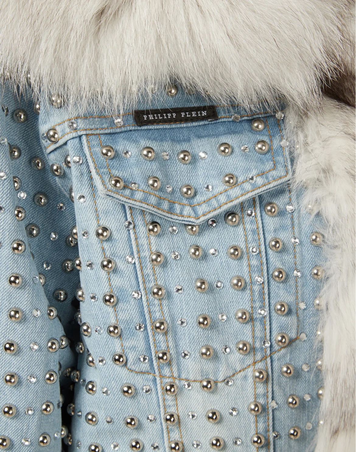 Denim Jacket Crystal, цвет: Голубой