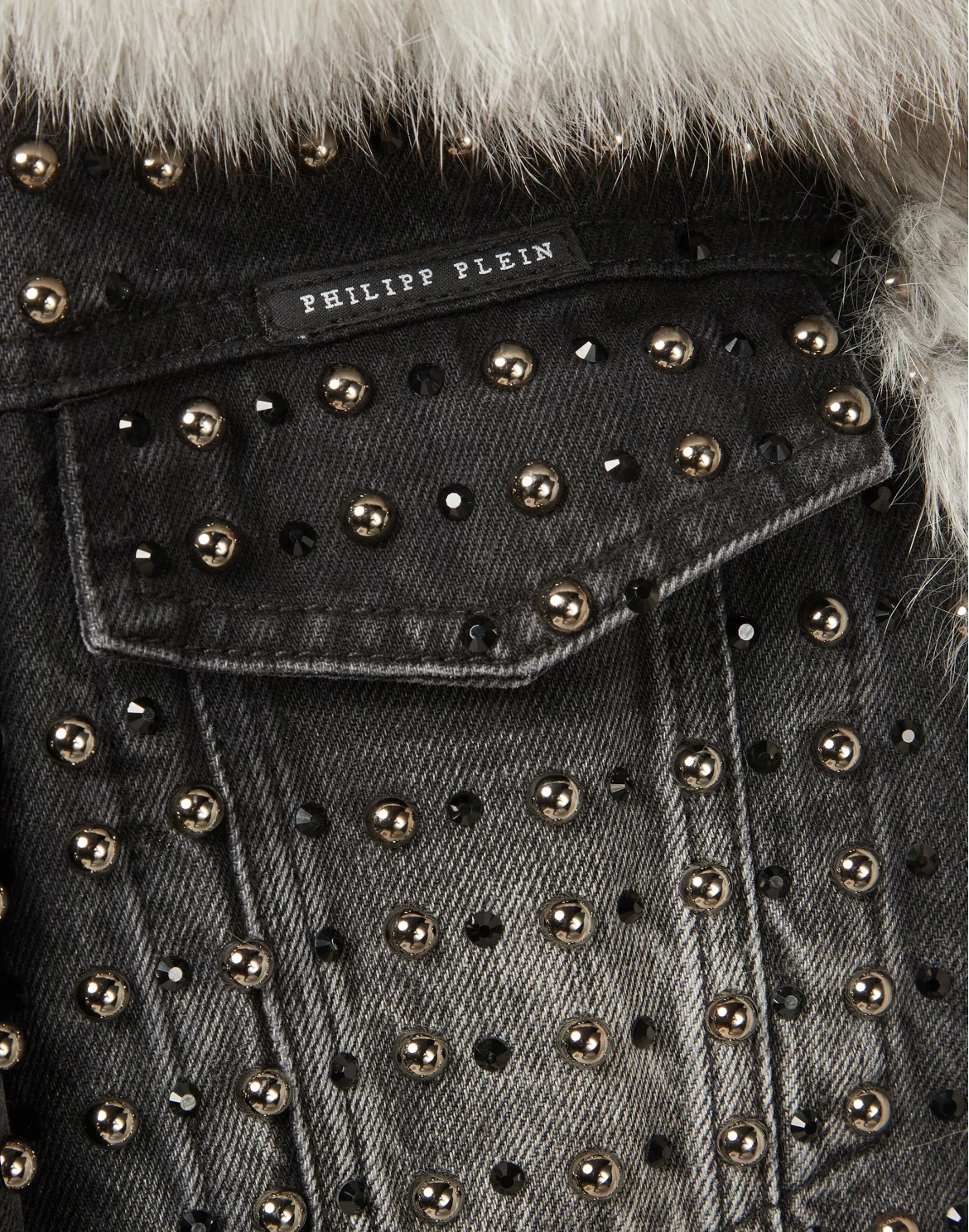 Denim Jacket Crystal, цвет: Черный