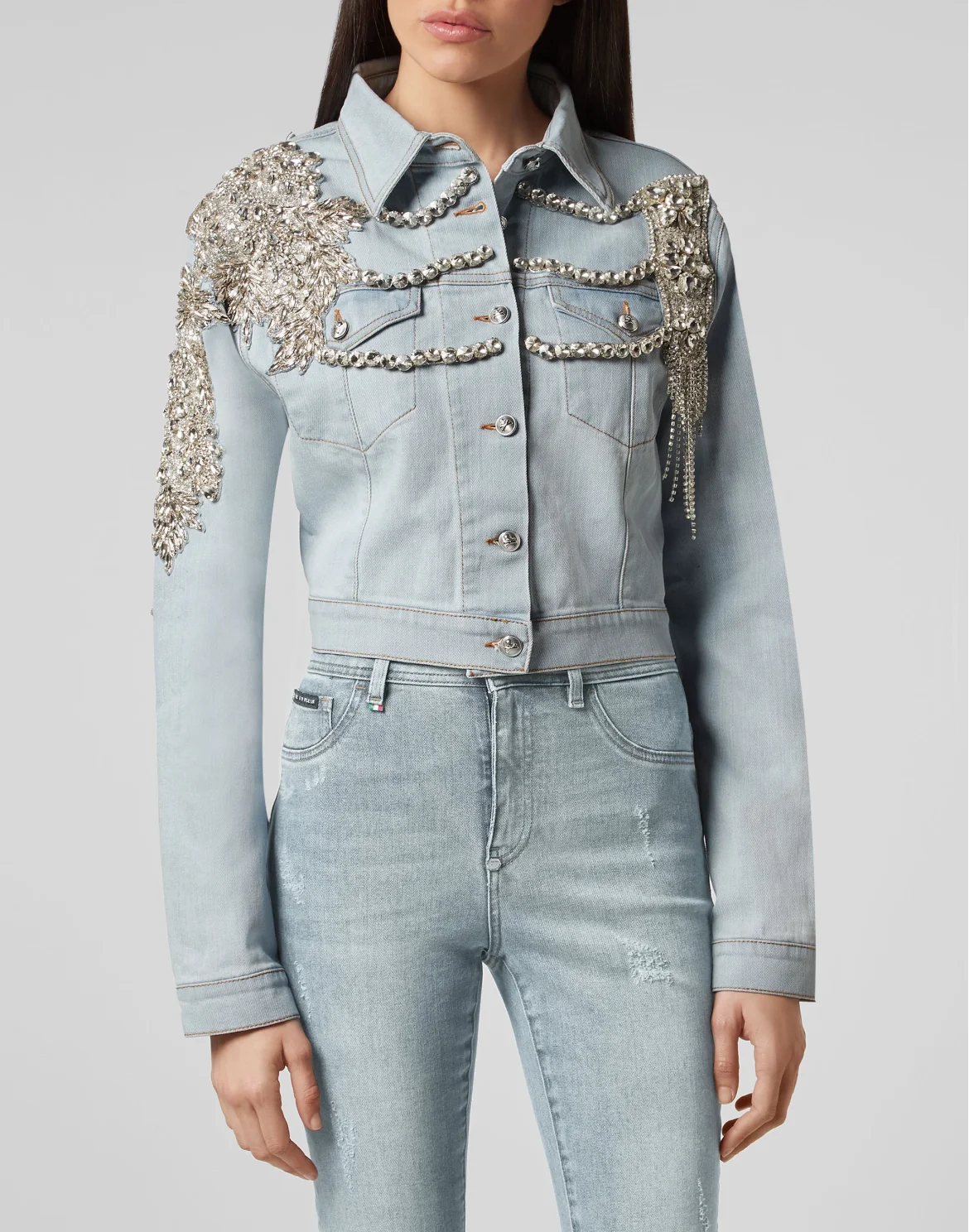 Denim Jacket Crystal, цвет: Синий