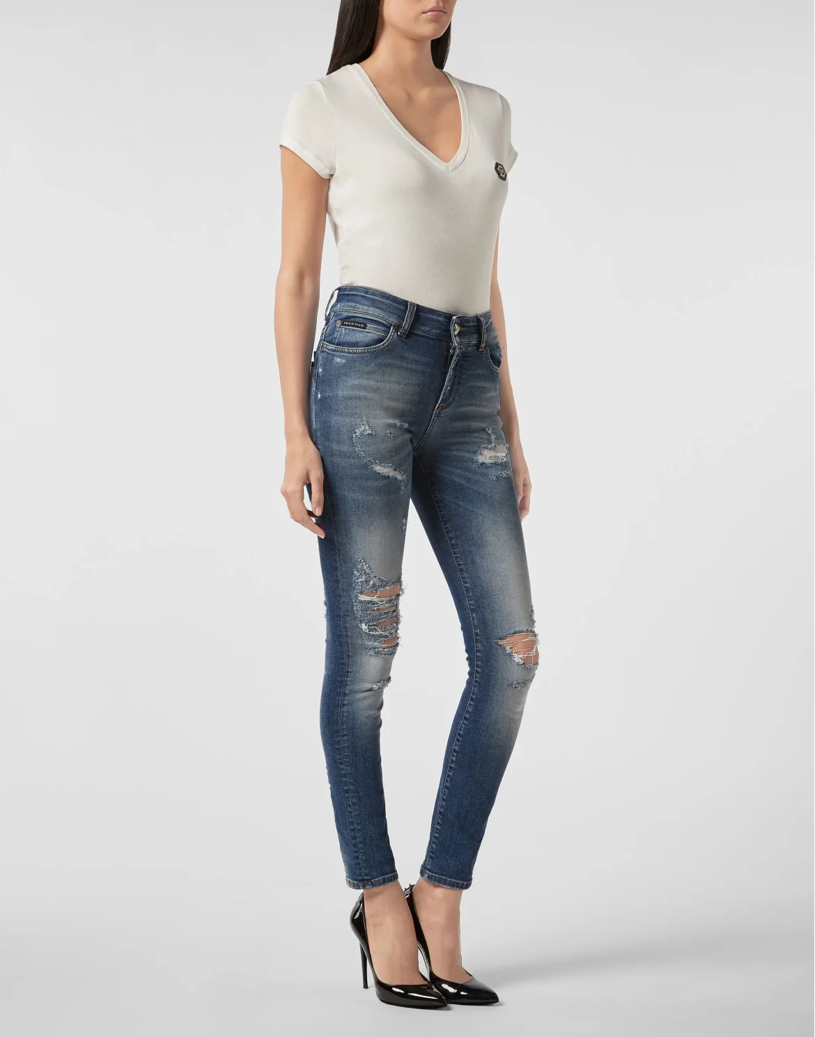 Slim Fit Statement, цвет: Синий