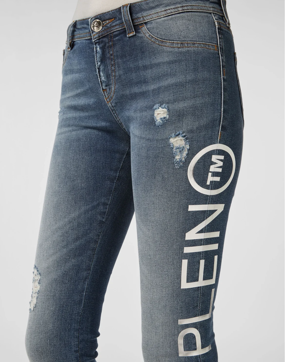Jeggins Philipp Plein TM, цвет: Синий