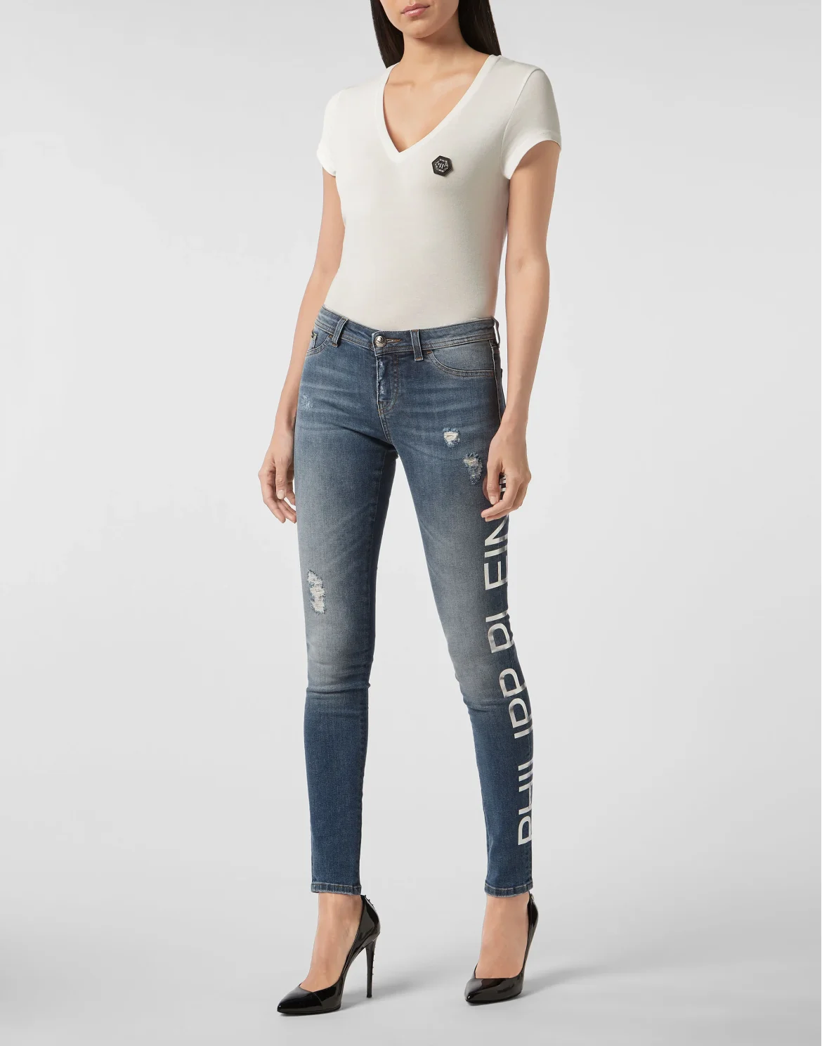 Jeggins Philipp Plein TM, цвет: Синий
