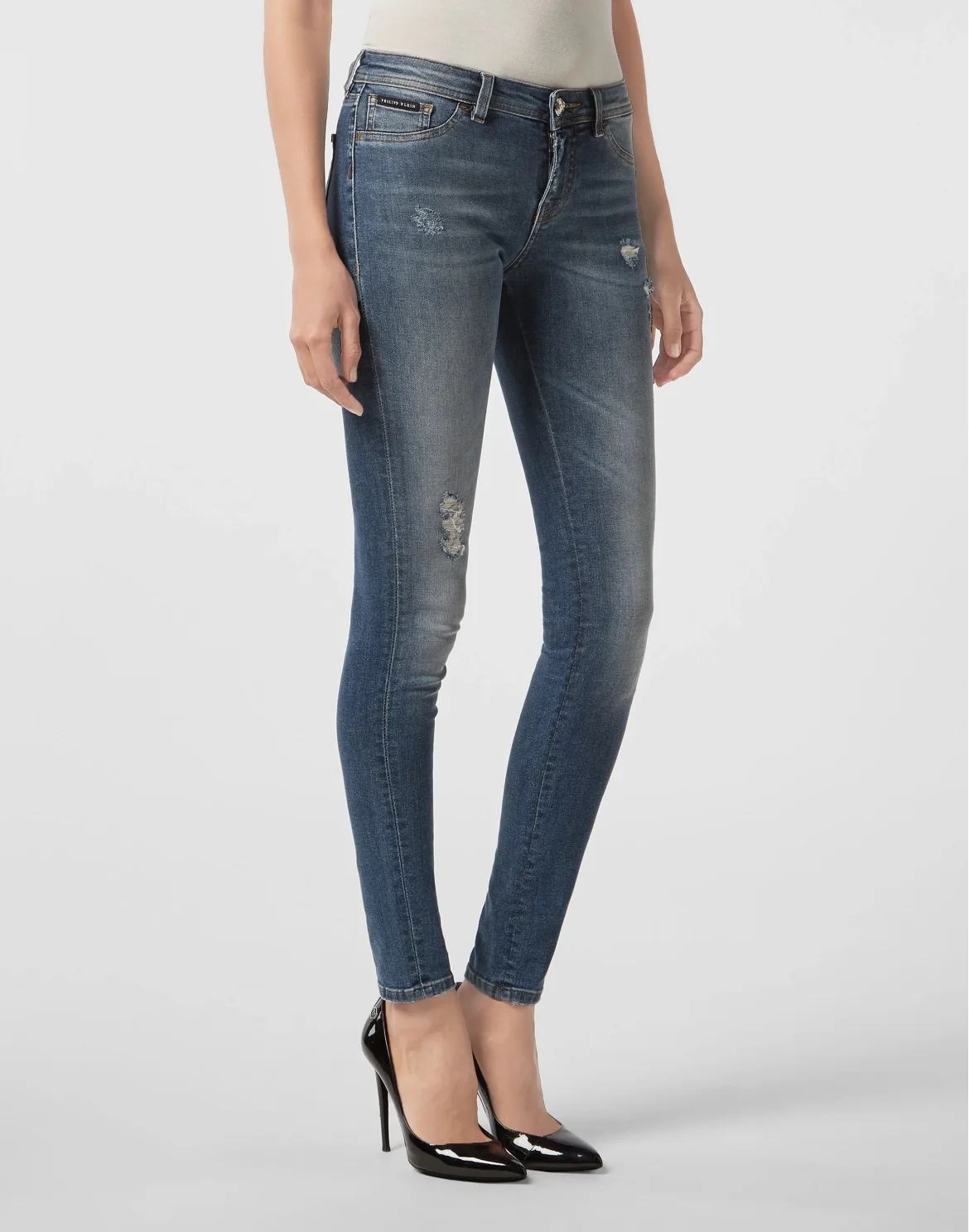 Jeggins Philipp Plein TM, цвет: Синий