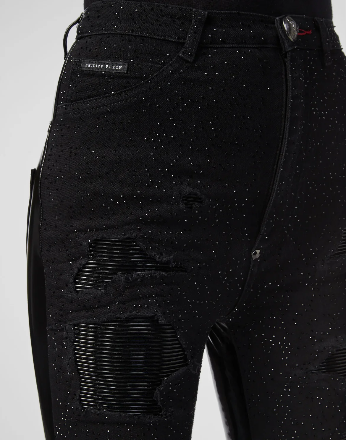 Super High Waist Jegging Crystal, цвет: Черный