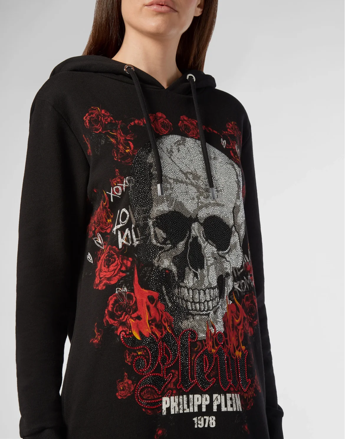 Hoodie sweatshirt Skull, цвет: Черный