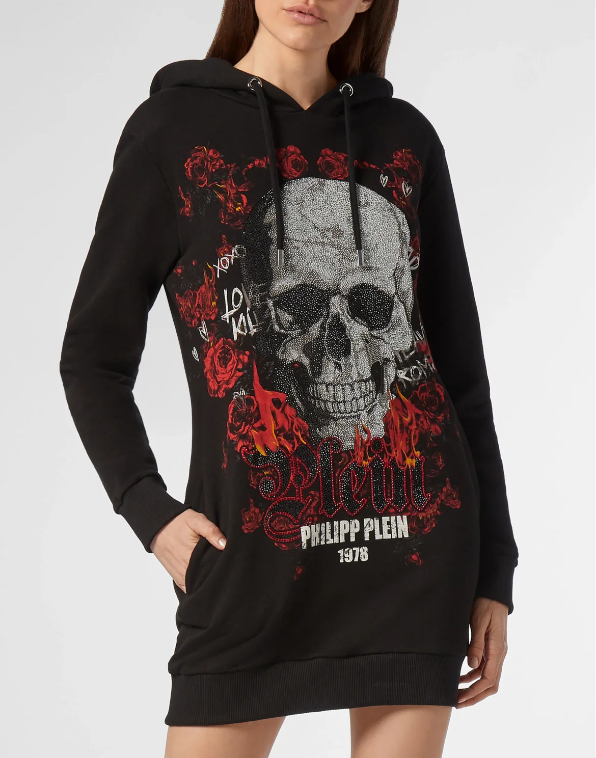 Hoodie sweatshirt Skull, цвет: Черный