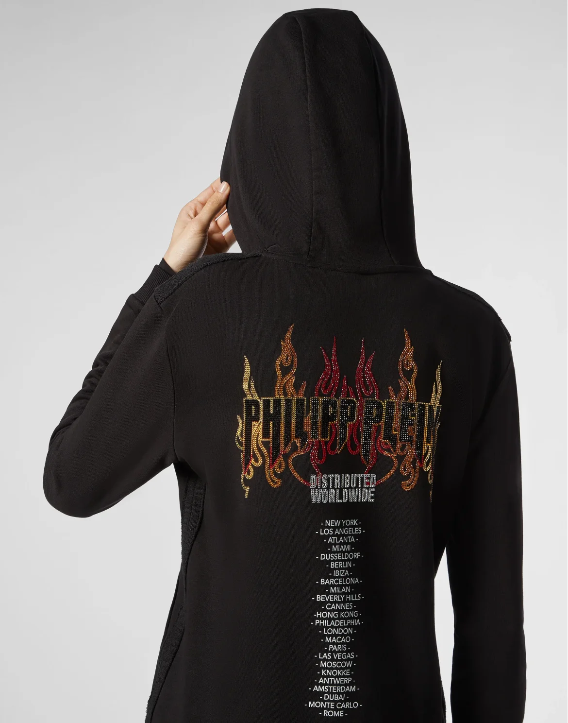 Hoodie sweatshirt Flame, цвет: Черный