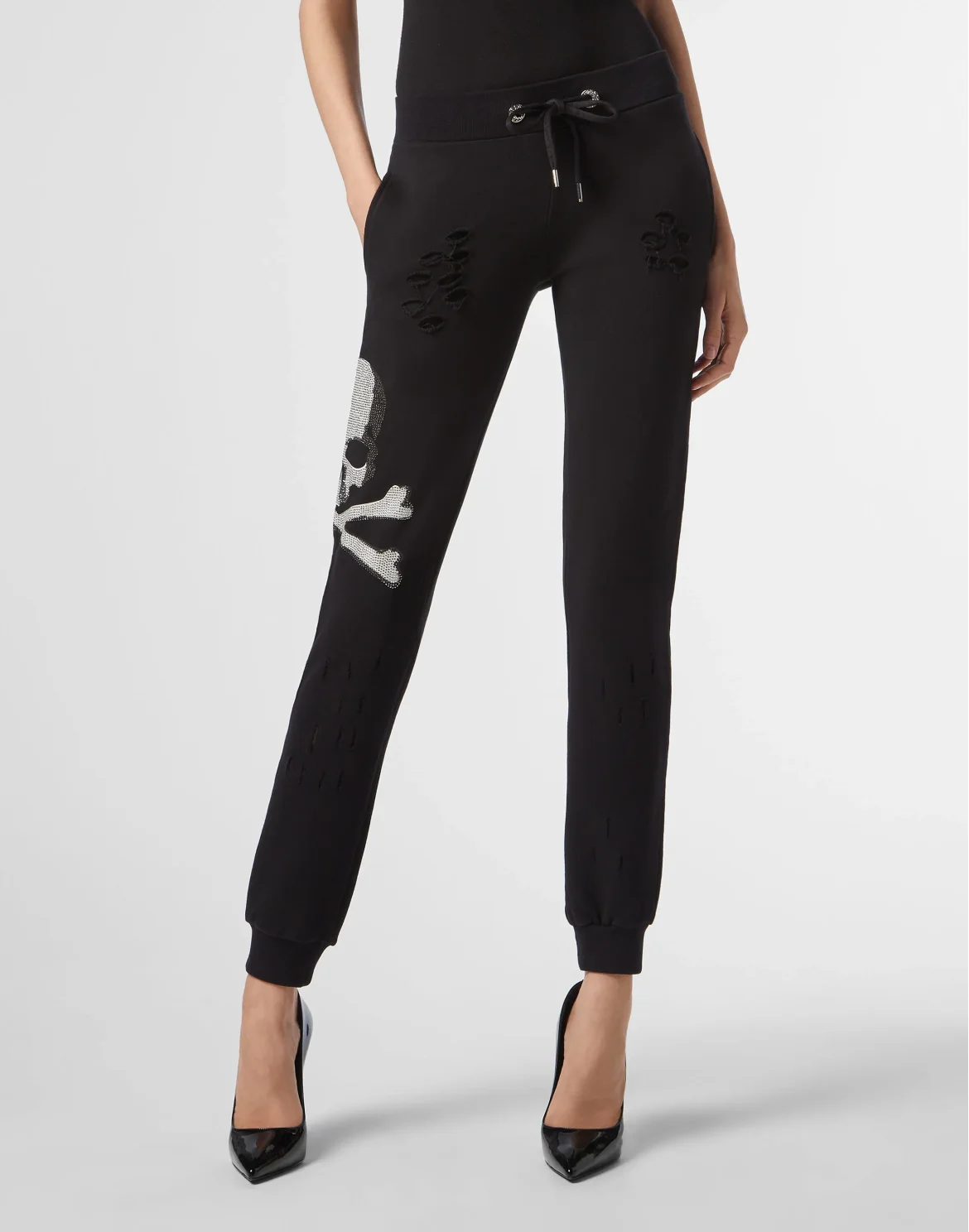 Jogging Trousers Destroyed, цвет: Черный