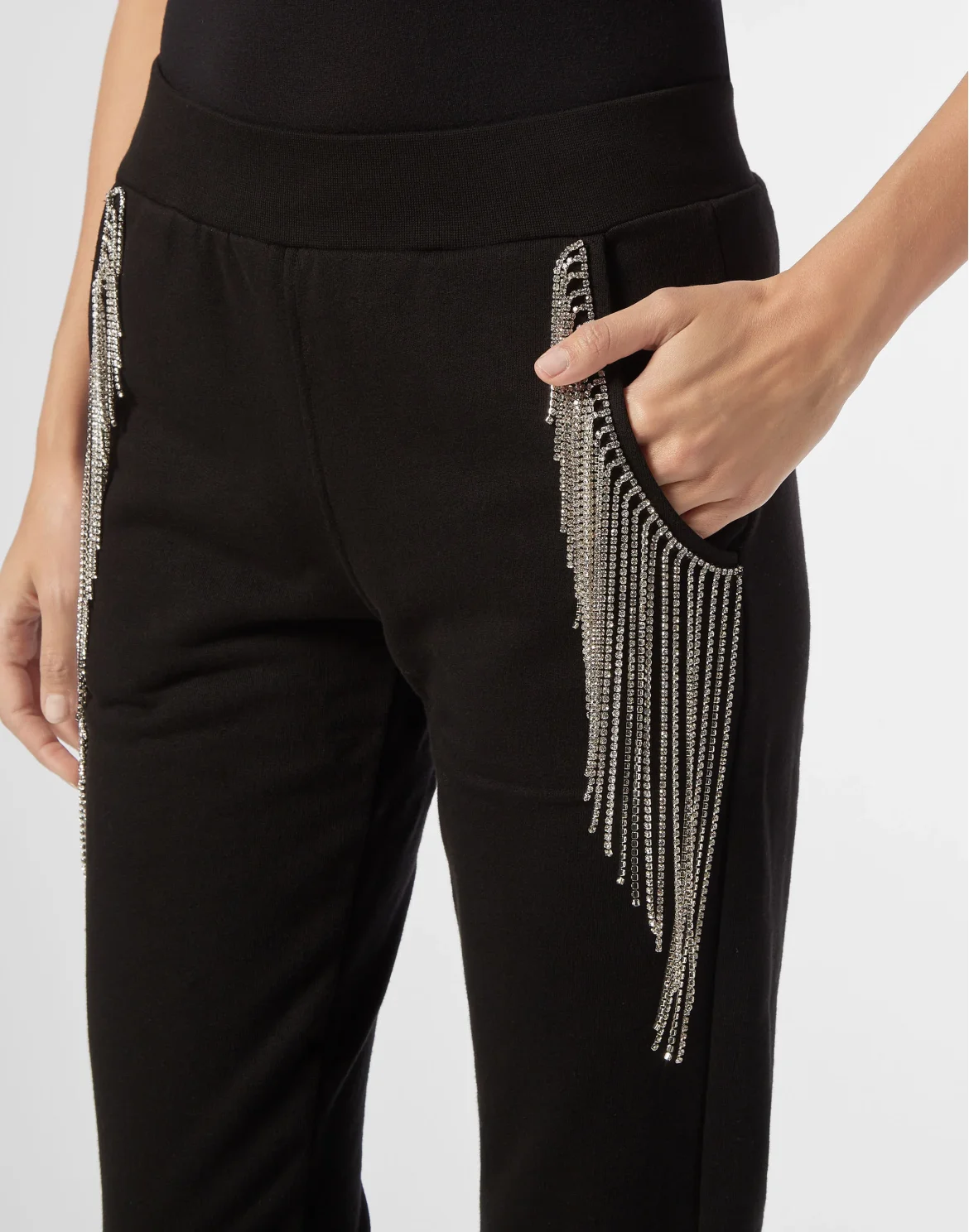 Jogging Trousers Fringe, цвет: Черный