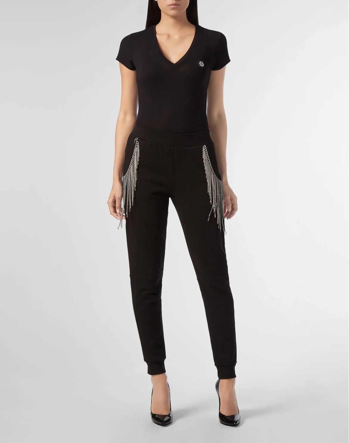 Jogging Trousers Fringe, цвет: Черный