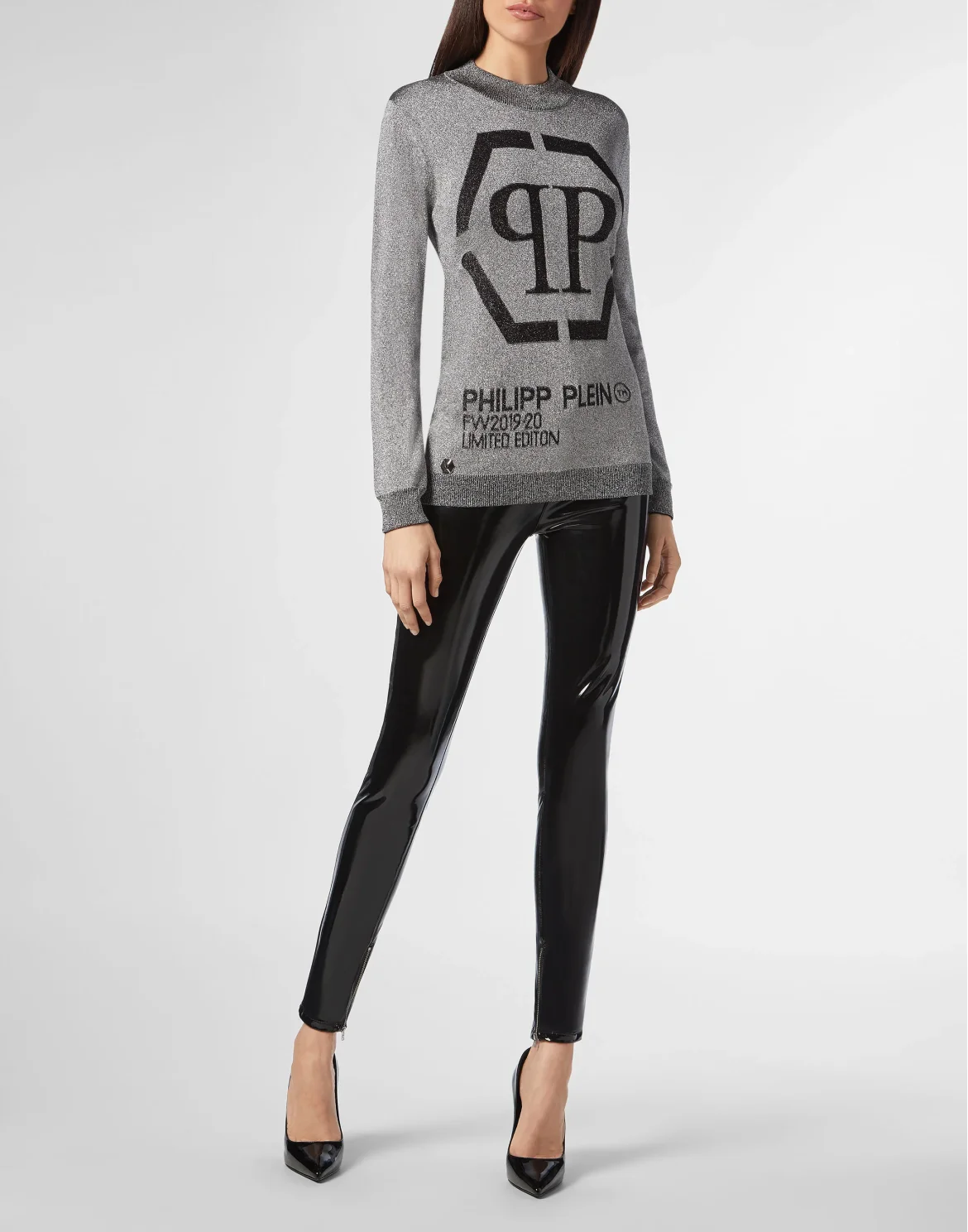 Pullover Round Neck LS Lurex, цвет: Серебристый