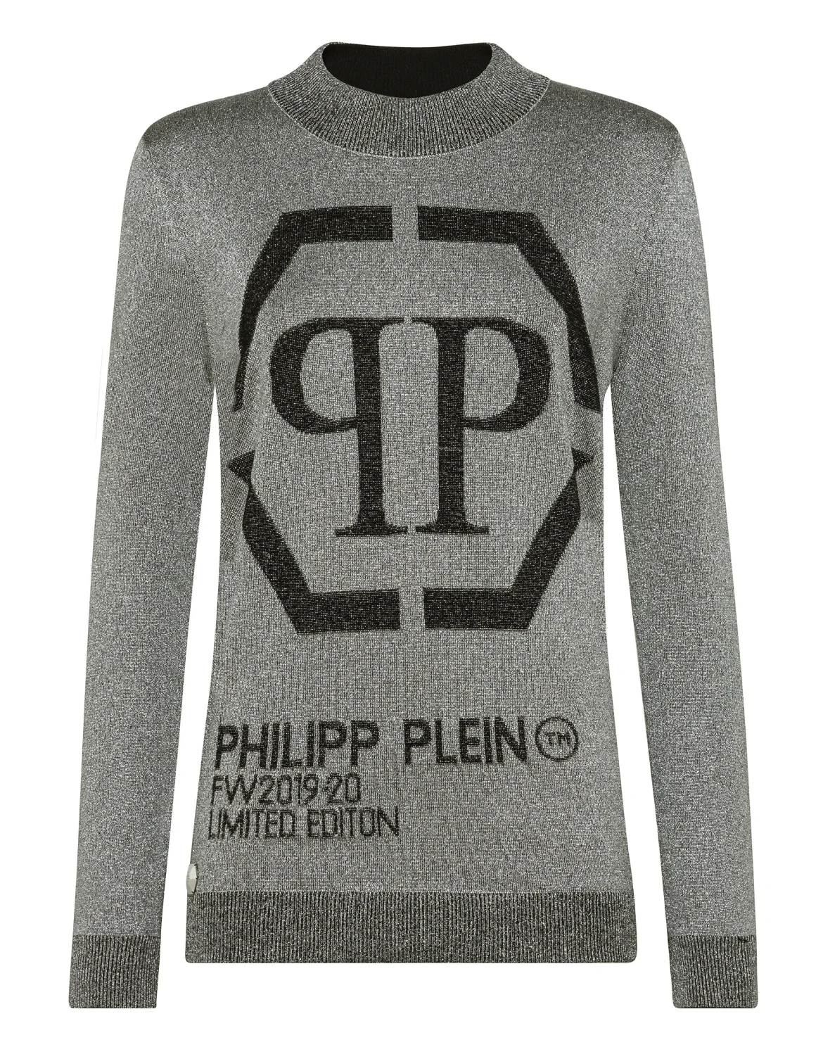 Pullover Round Neck LS Lurex, цвет: Серебристый