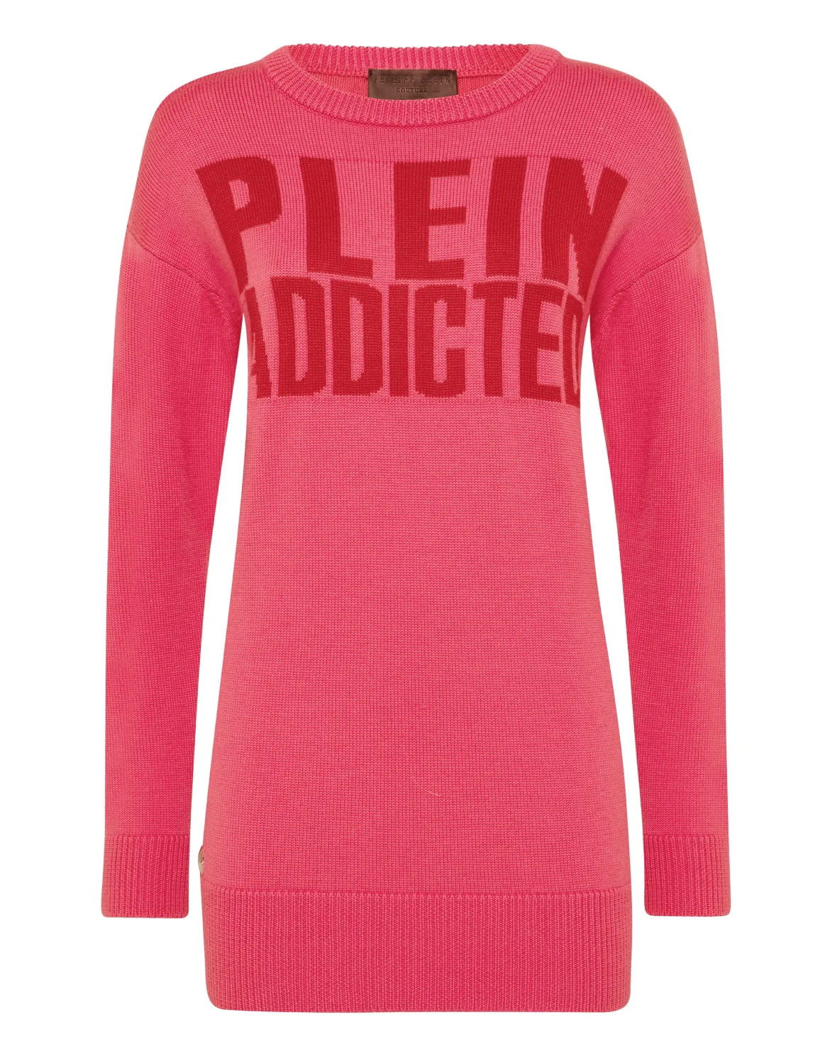 Pullover Round Neck LS Statement, цвет: Розовый