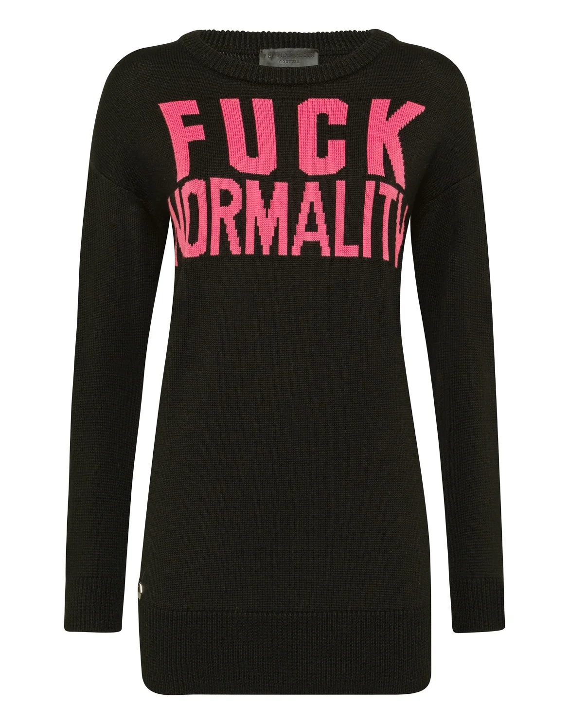 Pullover Round Neck LS Statement, цвет: Черный