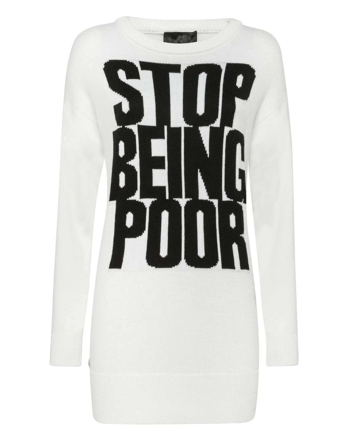 Pullover Round Neck LS Statement, цвет: Белый