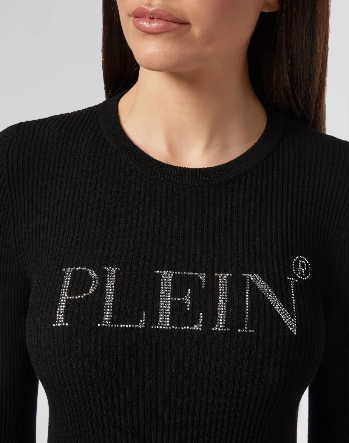Pullover Round Neck LS Statement, цвет: Черный