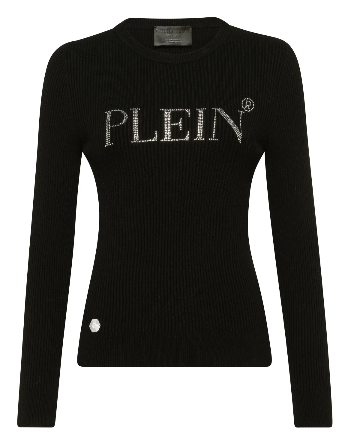 Pullover Round Neck LS Statement, цвет: Черный