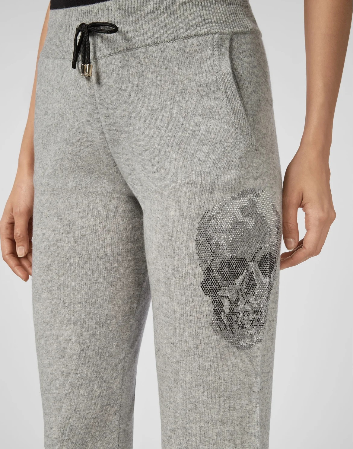 Knit Jogging Trousers Skull, цвет: Серый