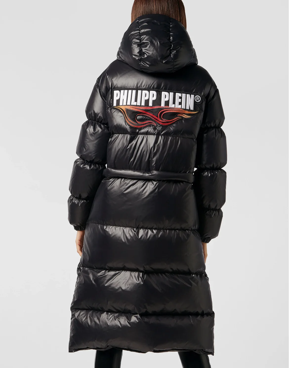 Long Down Jacket Flame, цвет: Черный