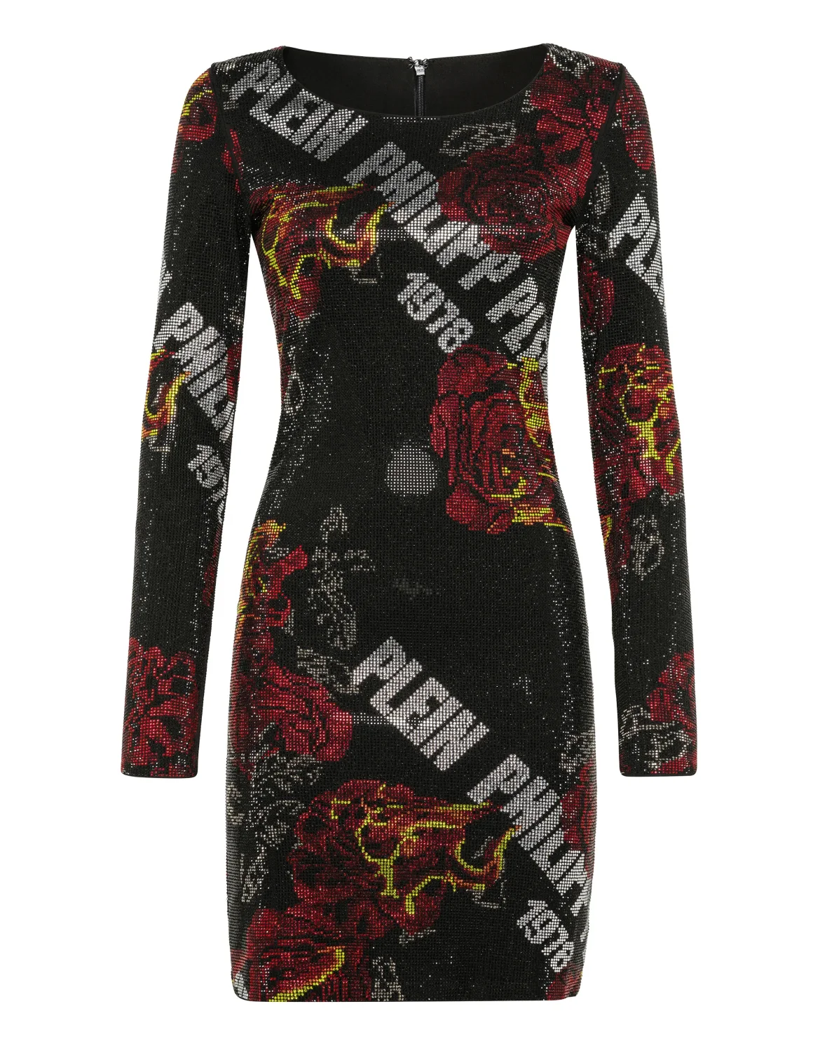 Short Dress Flowers, цвет: Черный