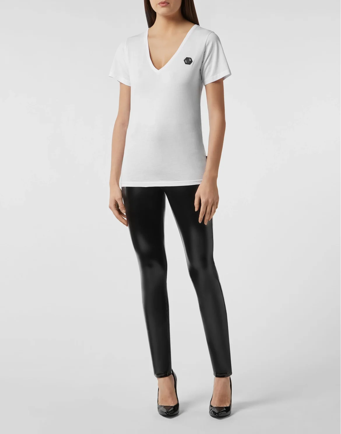T-shirt V-Neck SS P.L.N., цвет: Белый