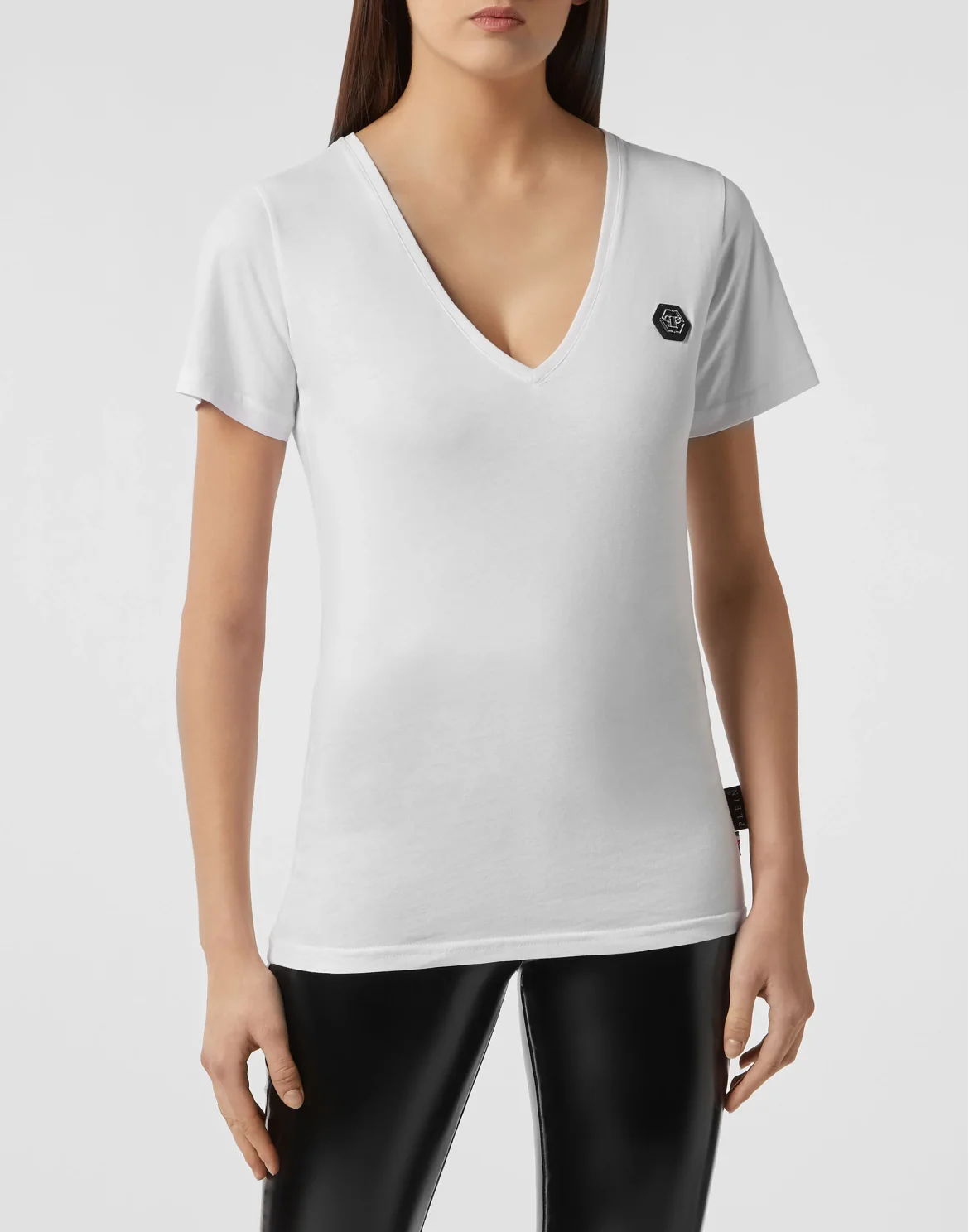 T-shirt V-Neck SS P.L.N., цвет: Белый