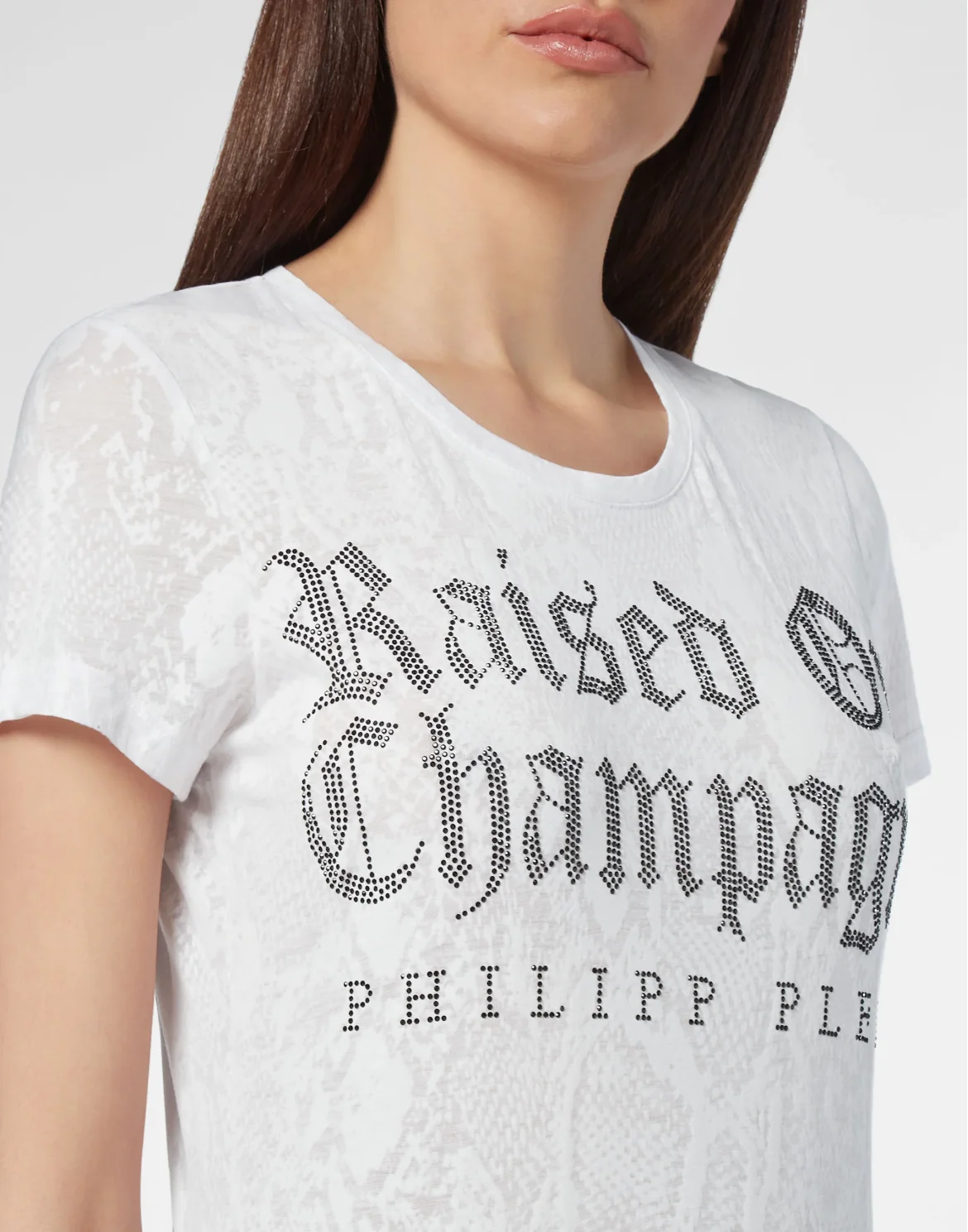 T-shirt Round Neck SS Gothic Plein, цвет: Белый