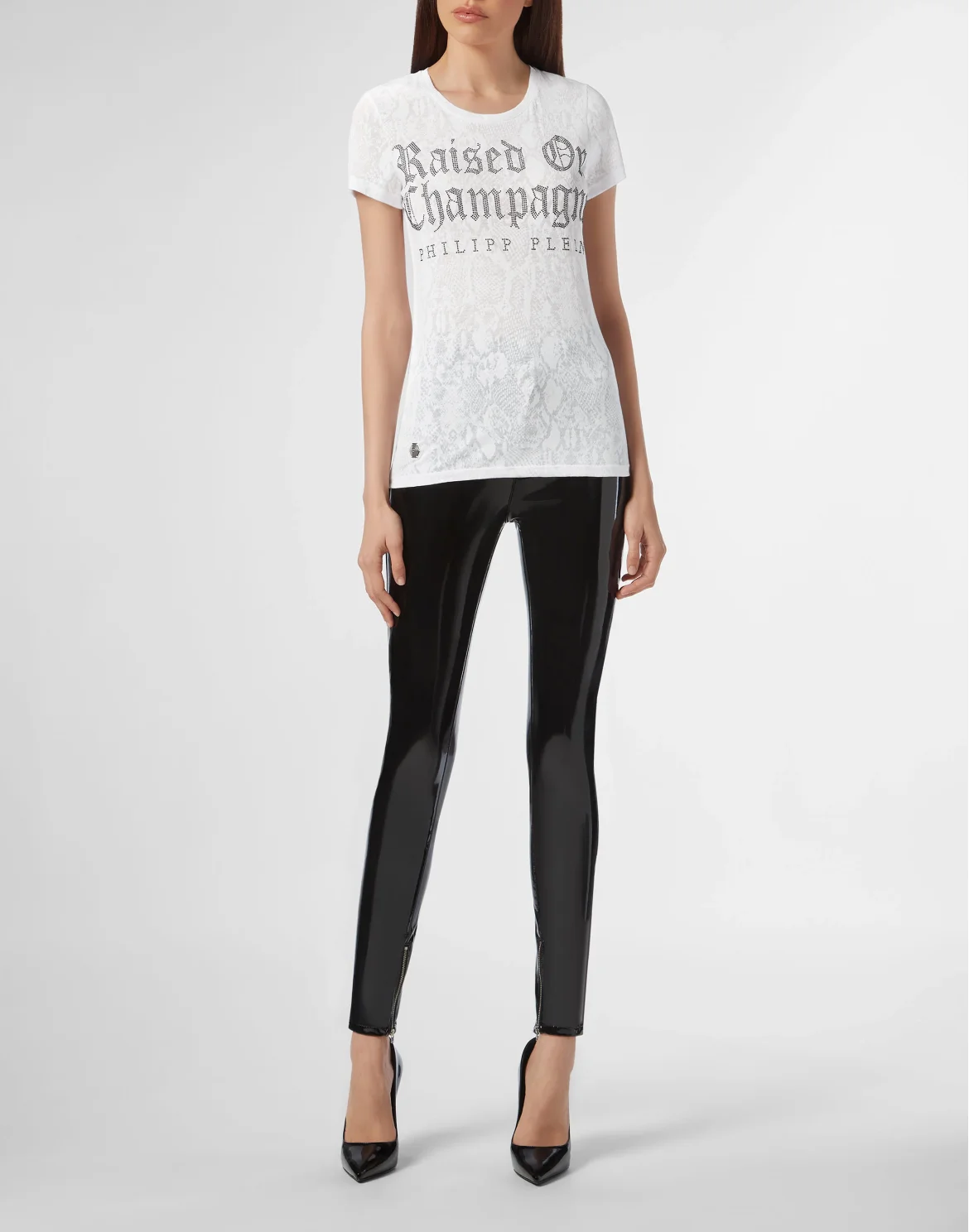 T-shirt Round Neck SS Gothic Plein, цвет: Белый