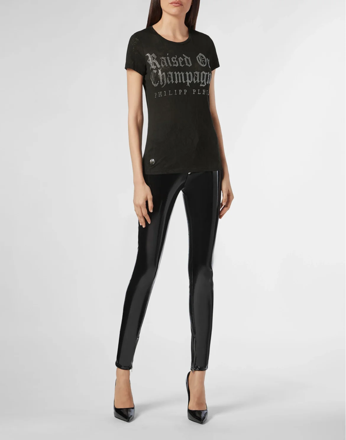 T-shirt Round Neck SS Gothic Plein, цвет: Черный