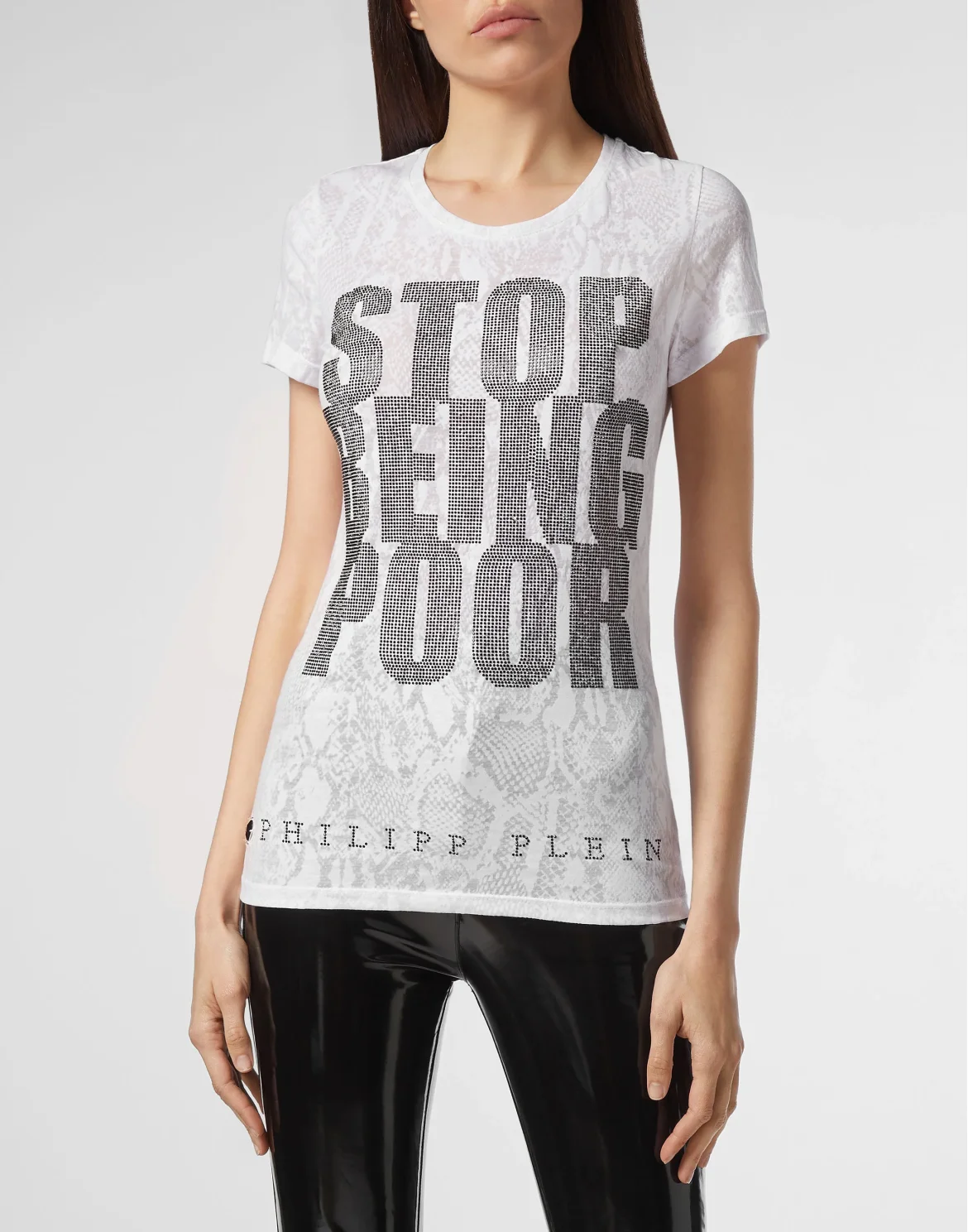 T-shirt Round Neck SS Crystal, цвет: Белый