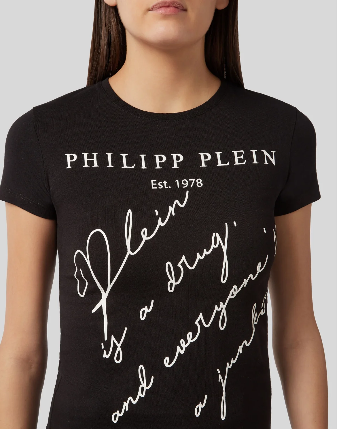 T-shirt Round Neck SS Statement, цвет: Черный
