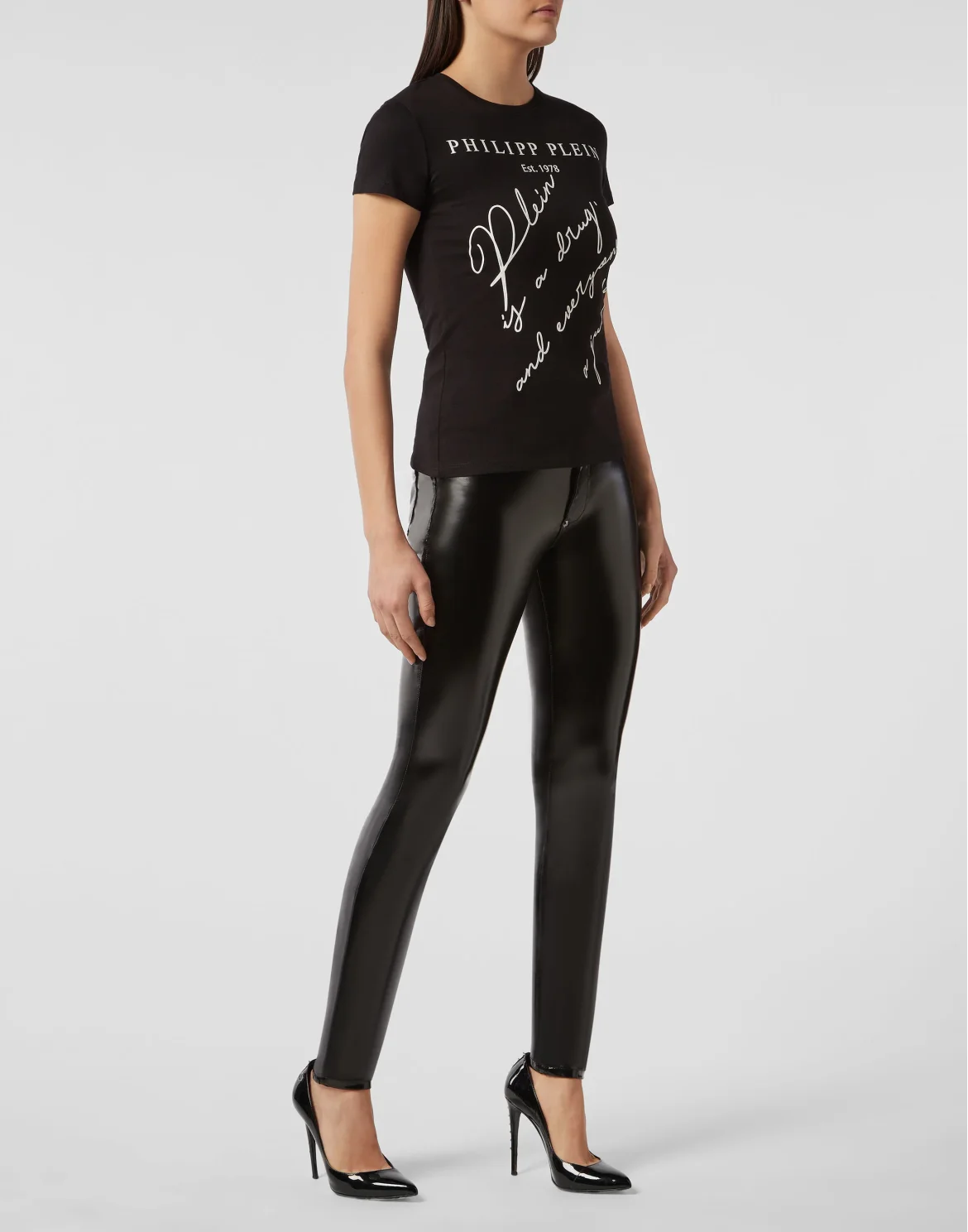 T-shirt Round Neck SS Statement, цвет: Черный