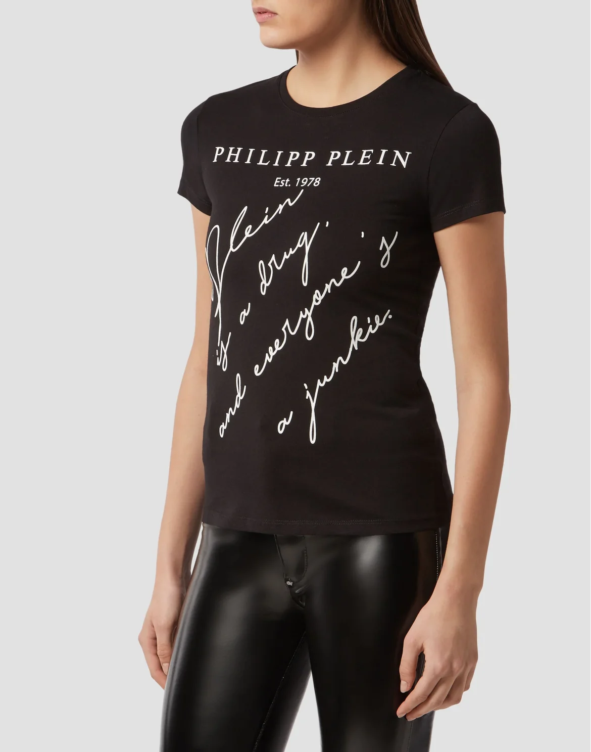 T-shirt Round Neck SS Statement, цвет: Черный