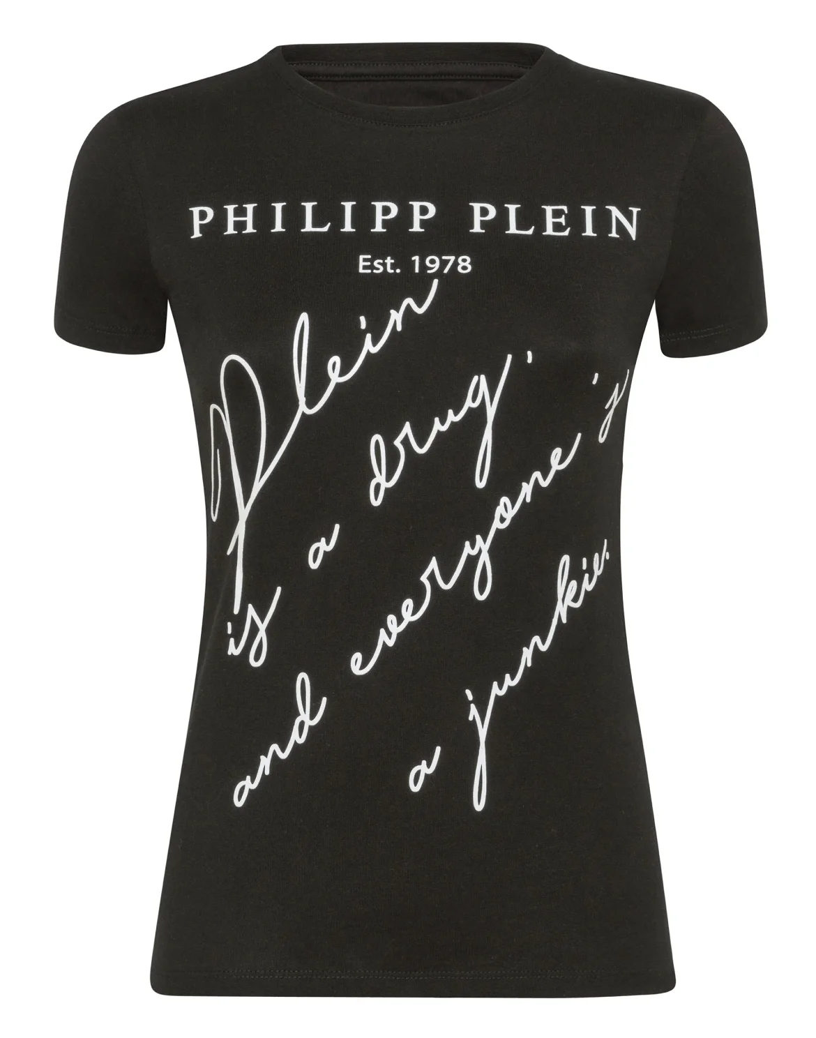 T-shirt Round Neck SS Statement, цвет: Черный