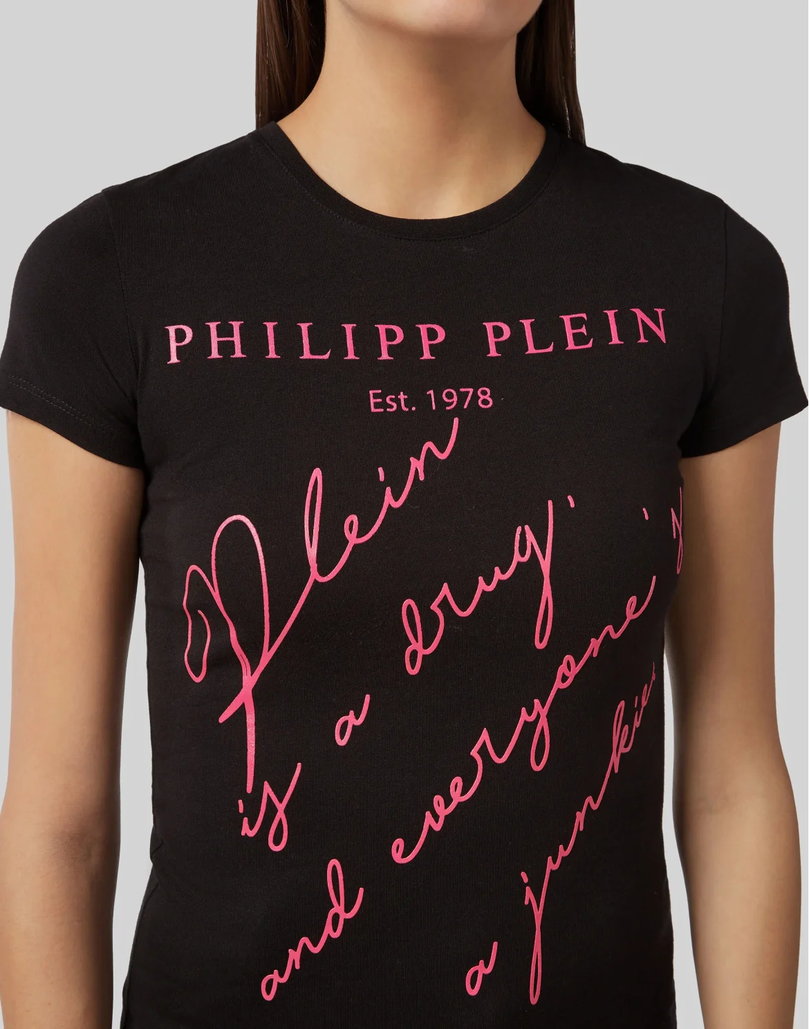 T-shirt Round Neck SS Statement, цвет: Черный