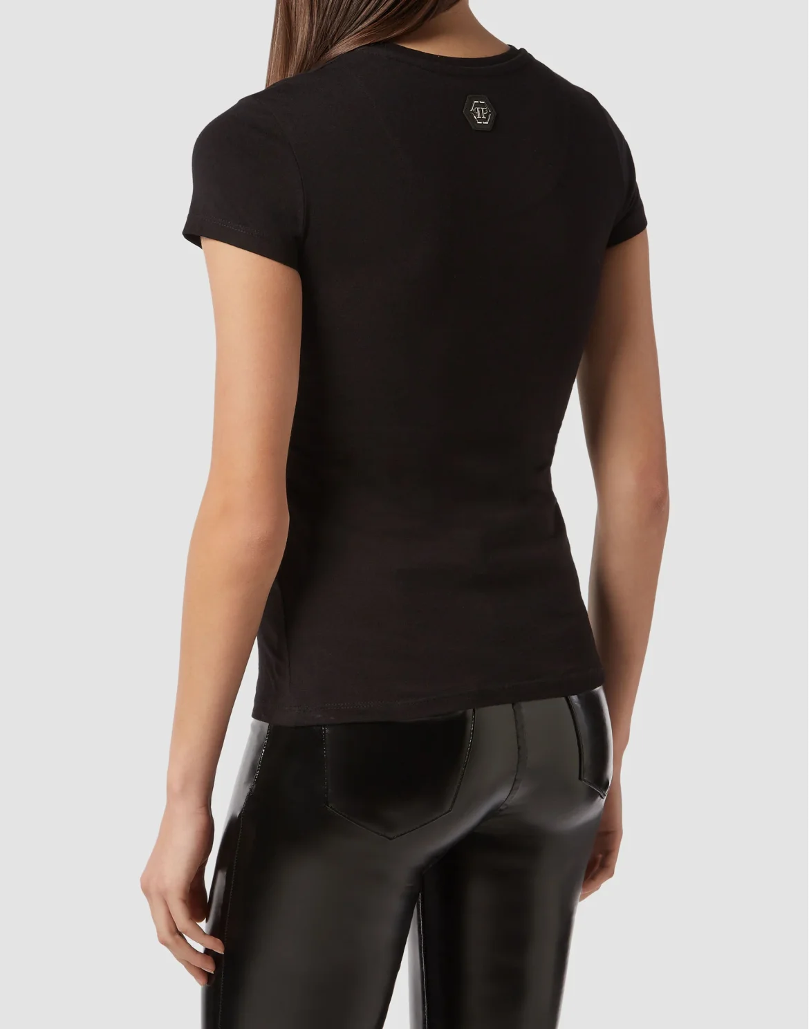 T-shirt Round Neck SS Statement, цвет: Черный