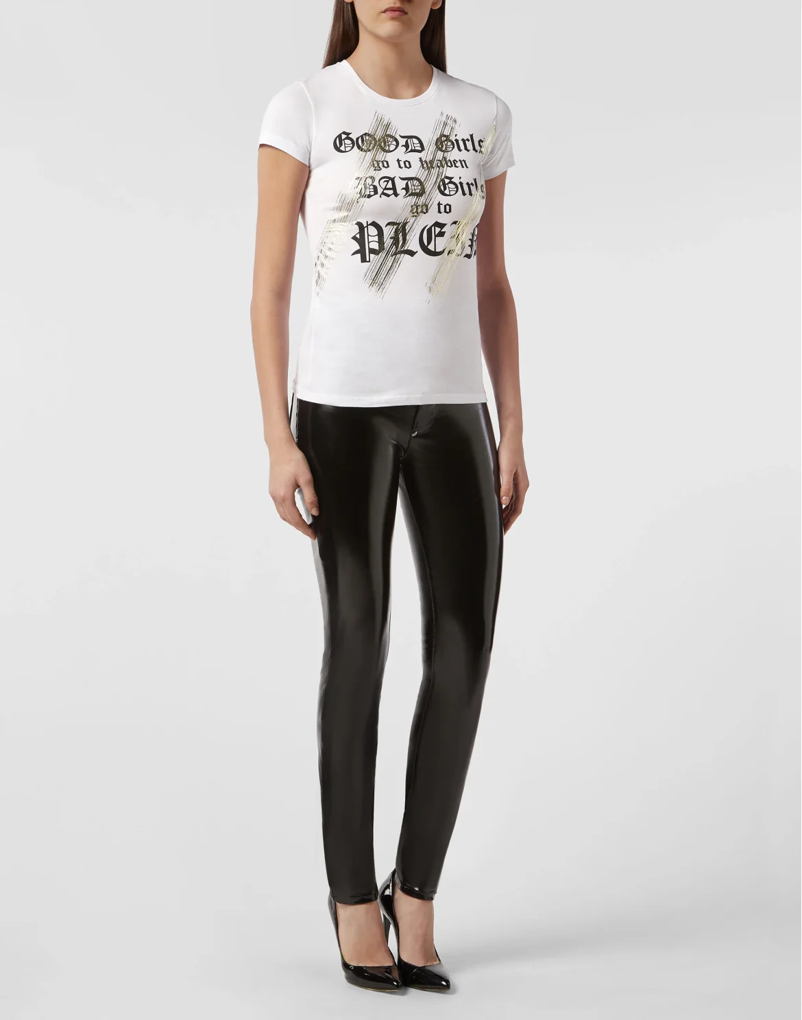 T-shirt Round Neck SS Gothic Plein, цвет: Белый