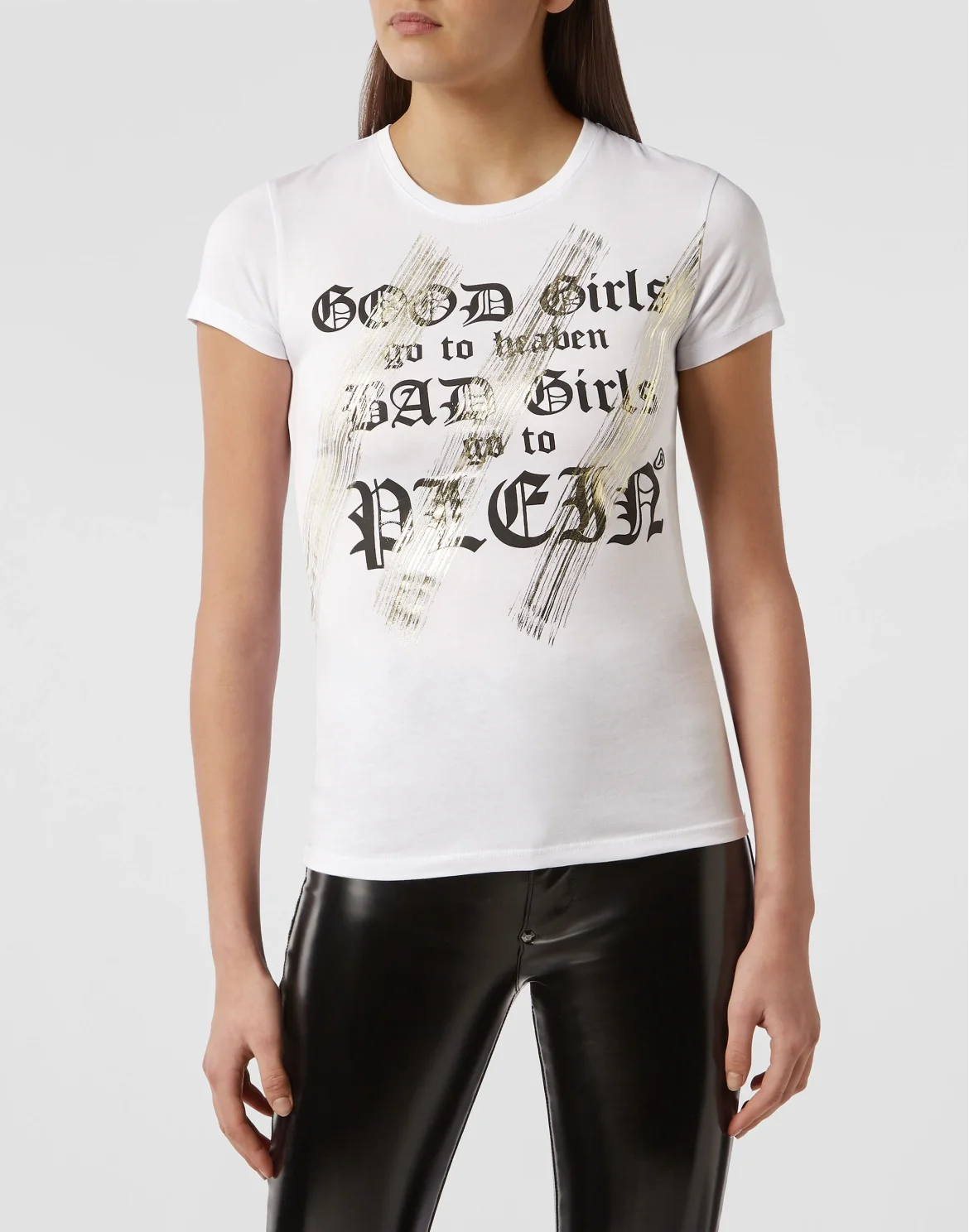 T-shirt Round Neck SS Gothic Plein, цвет: Белый