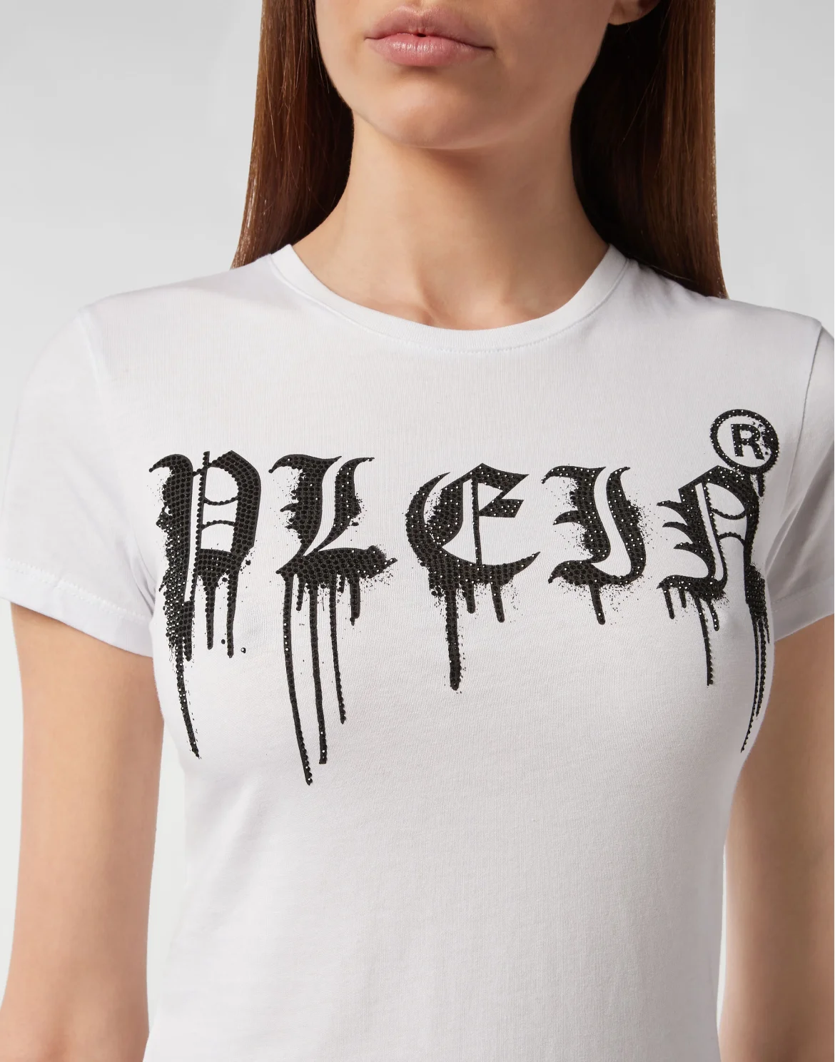 T-shirt Round Neck SS Gothic Plein, цвет: Белый