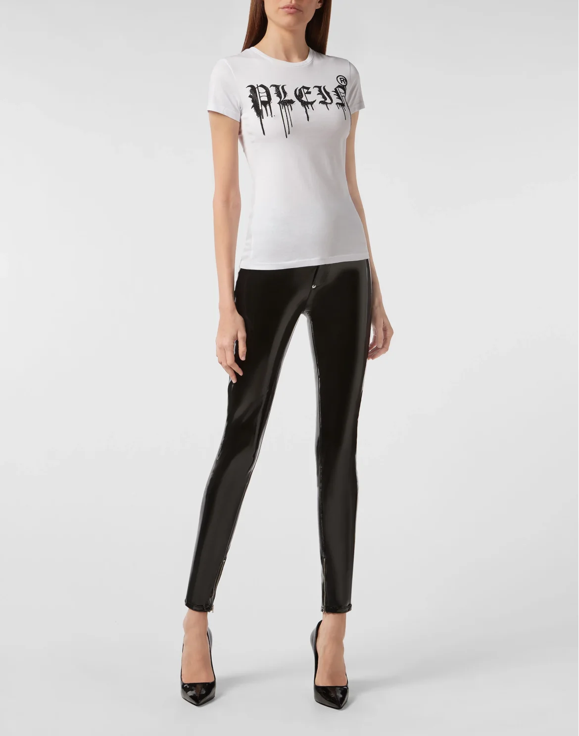 T-shirt Round Neck SS Gothic Plein, цвет: Белый