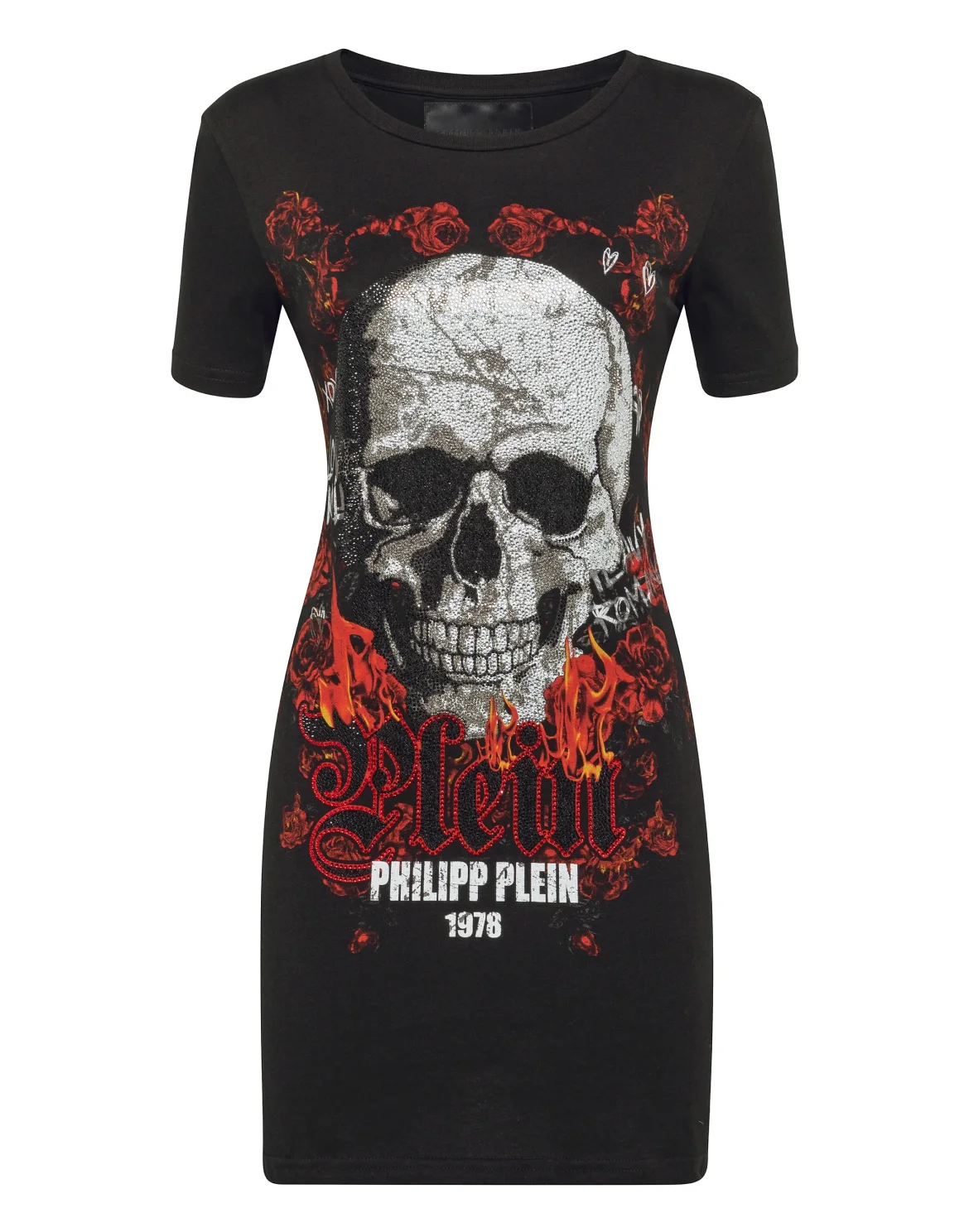 T-shirt Dress Round Neck SS Skull, цвет: Черный