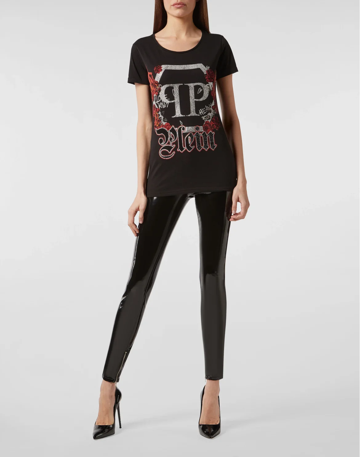 T-shirt Round Neck SS Gothic Plein, цвет: Черный