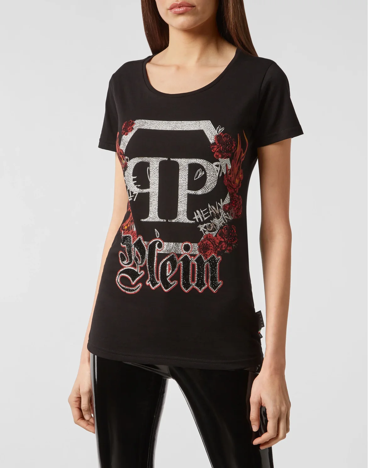 T-shirt Round Neck SS Gothic Plein, цвет: Черный