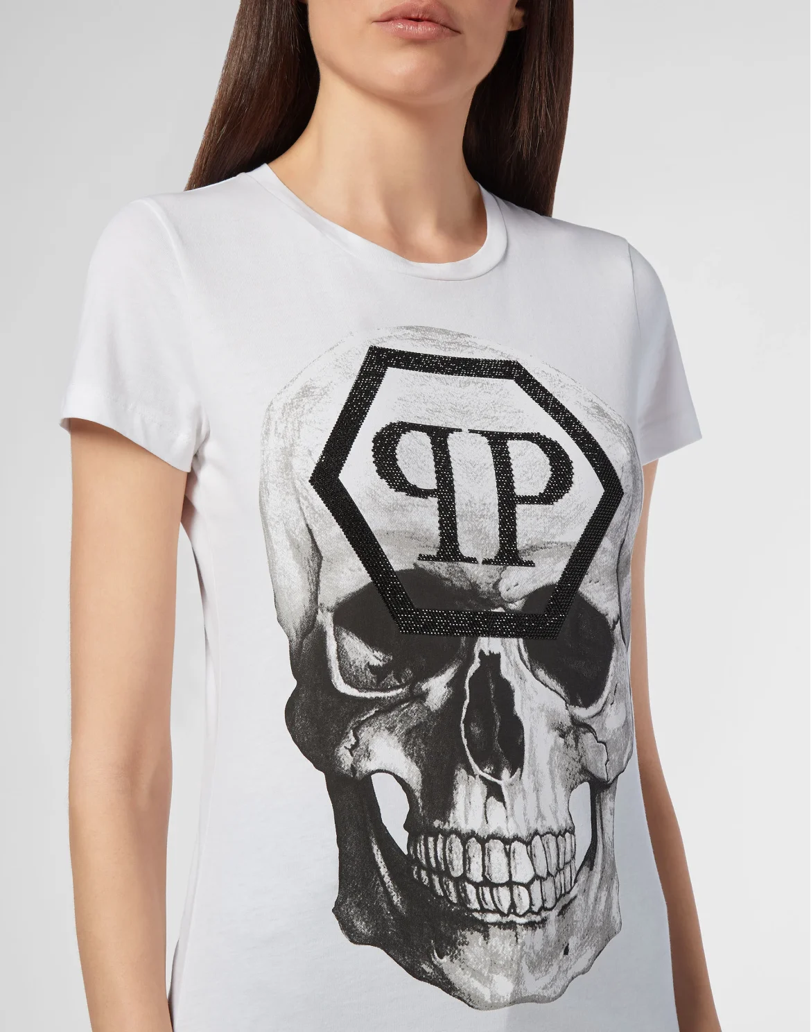 T-shirt Round Neck SS Skull, цвет: Белый