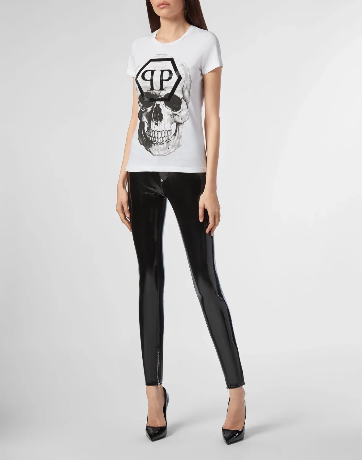 T-shirt Round Neck SS Skull, цвет: Белый