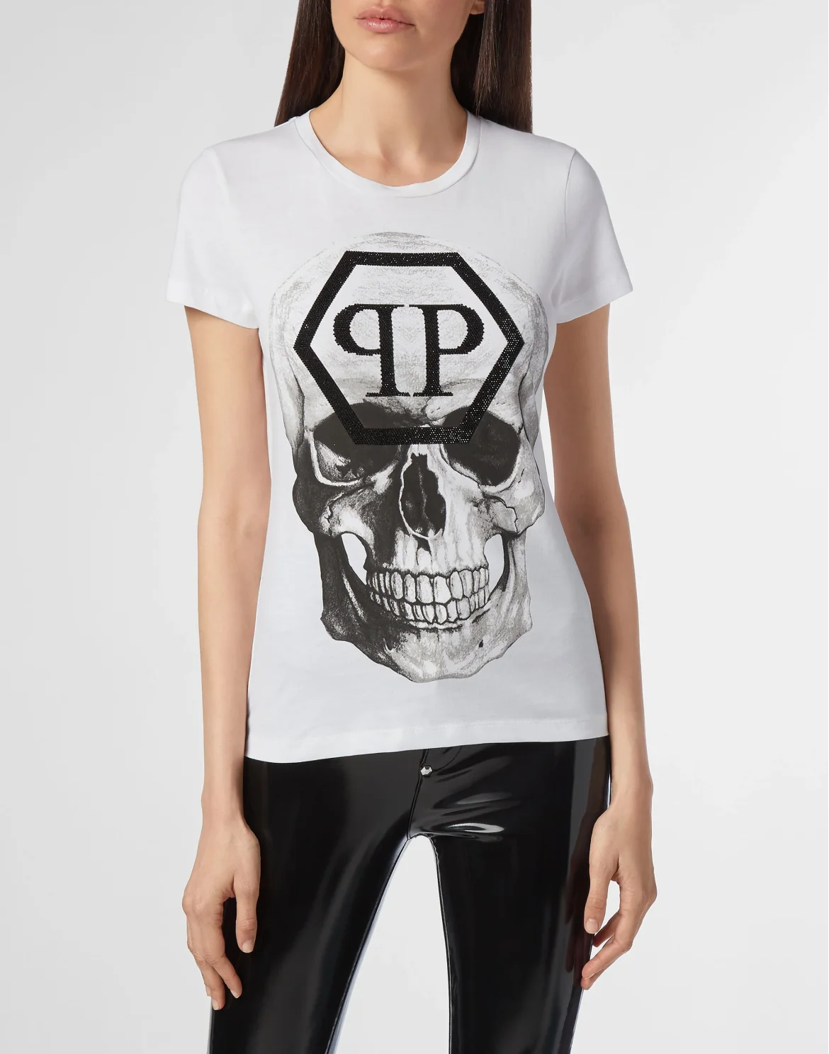 T-shirt Round Neck SS Skull, цвет: Белый