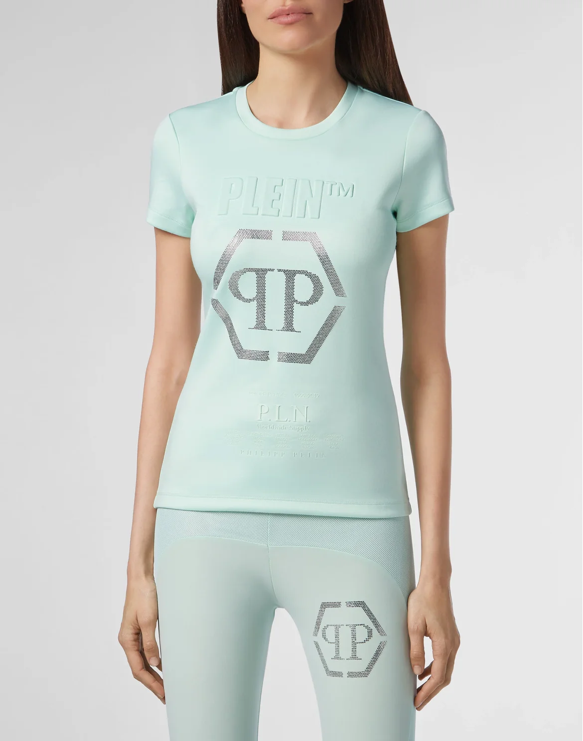 T-shirt Round Neck SS P.L.N., цвет: Зеленый